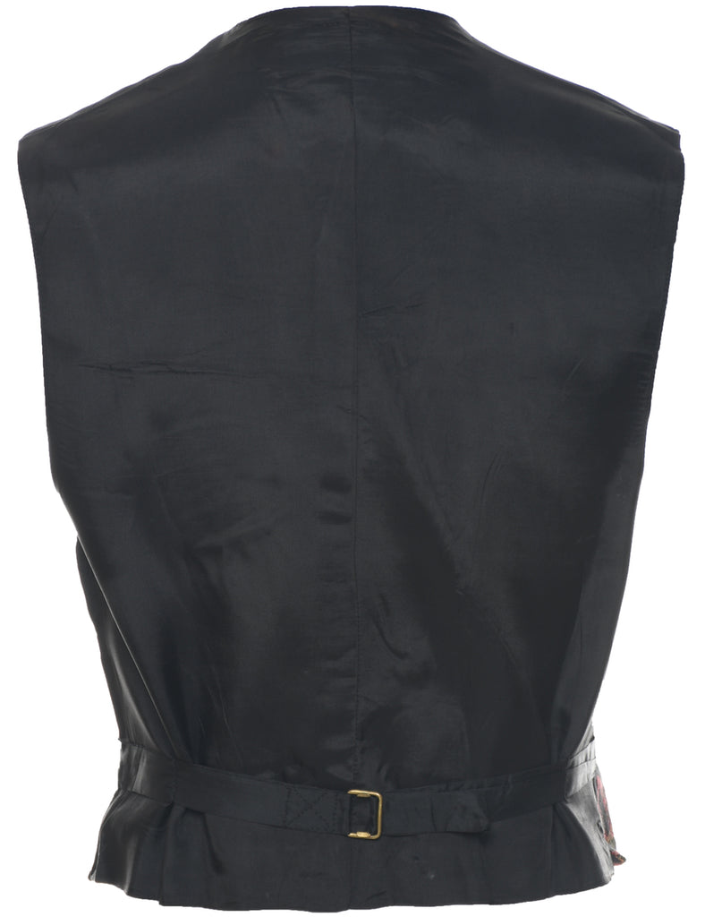 Floral Pattern Tapestry Waistcoat - M
