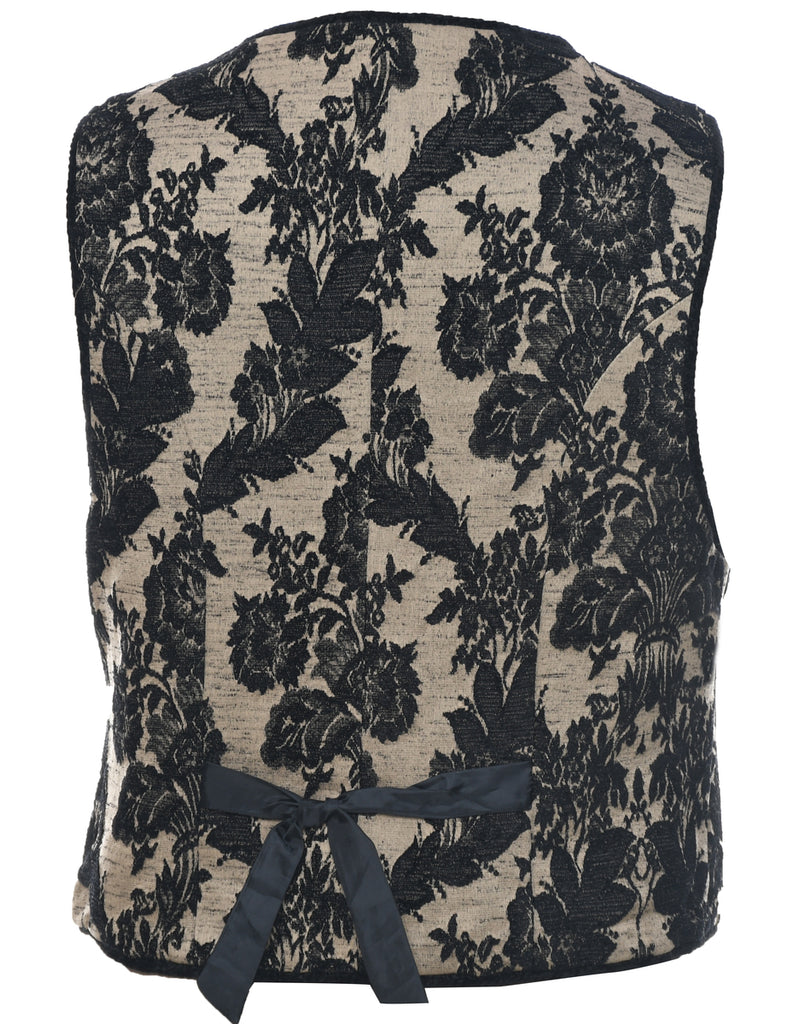 Floral Pattern Waistcoat - M