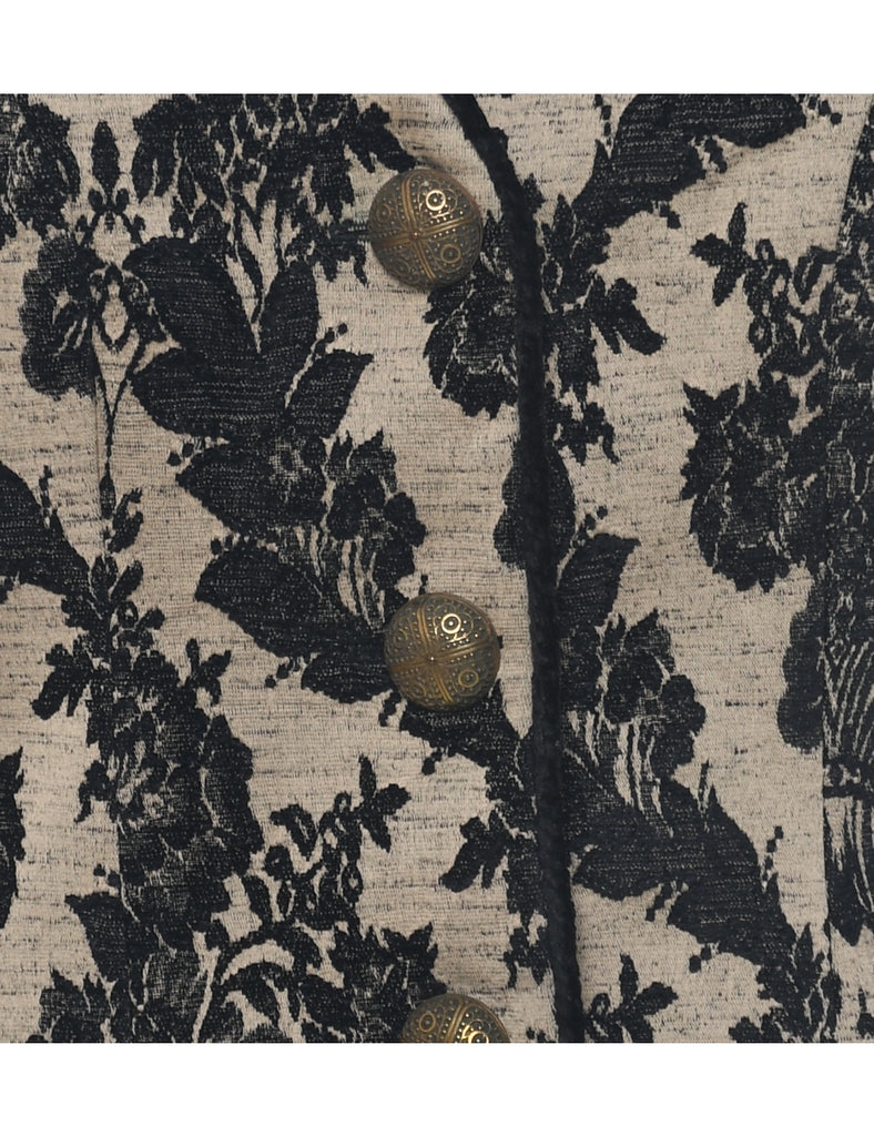 Floral Pattern Waistcoat - M