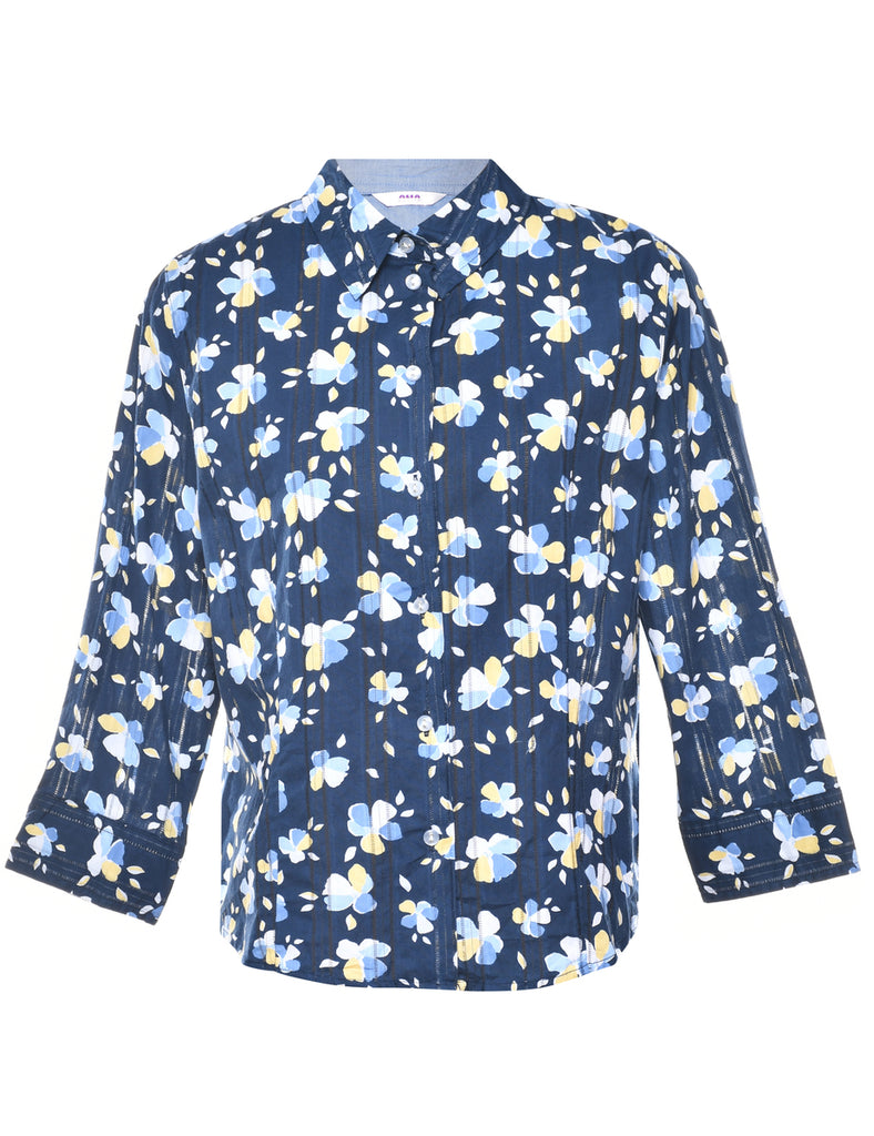 Floral Petite Shirt - M