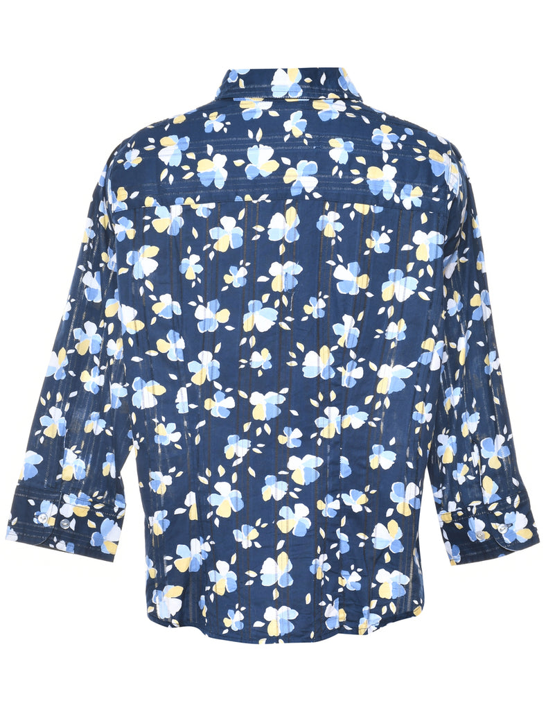 Floral Petite Shirt - M