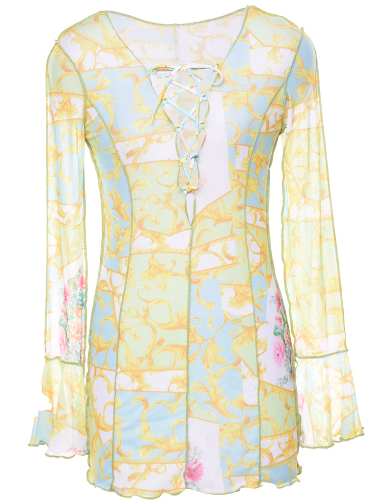 Floral Print Blouse - XS