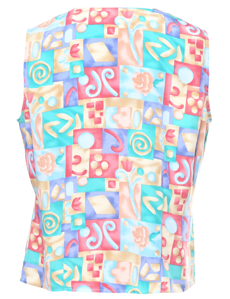 Floral Print Blouse - L