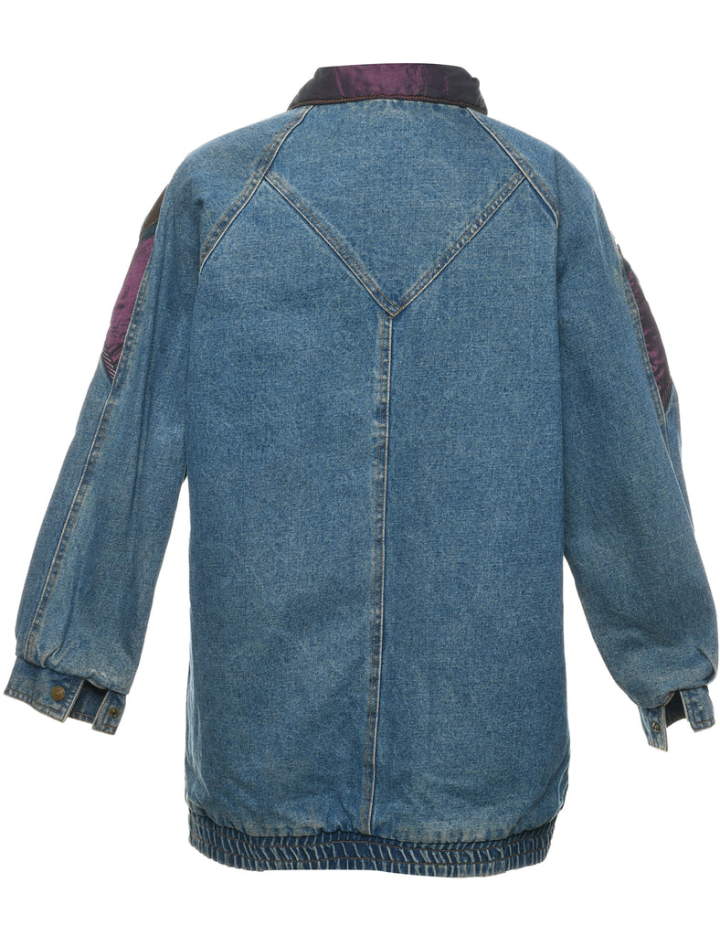 Floral Print Denim Jacket - S