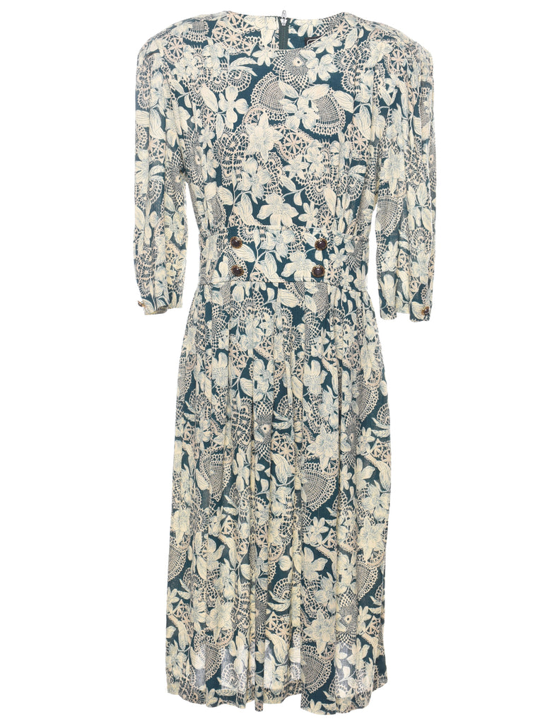 Floral Print Dress - M