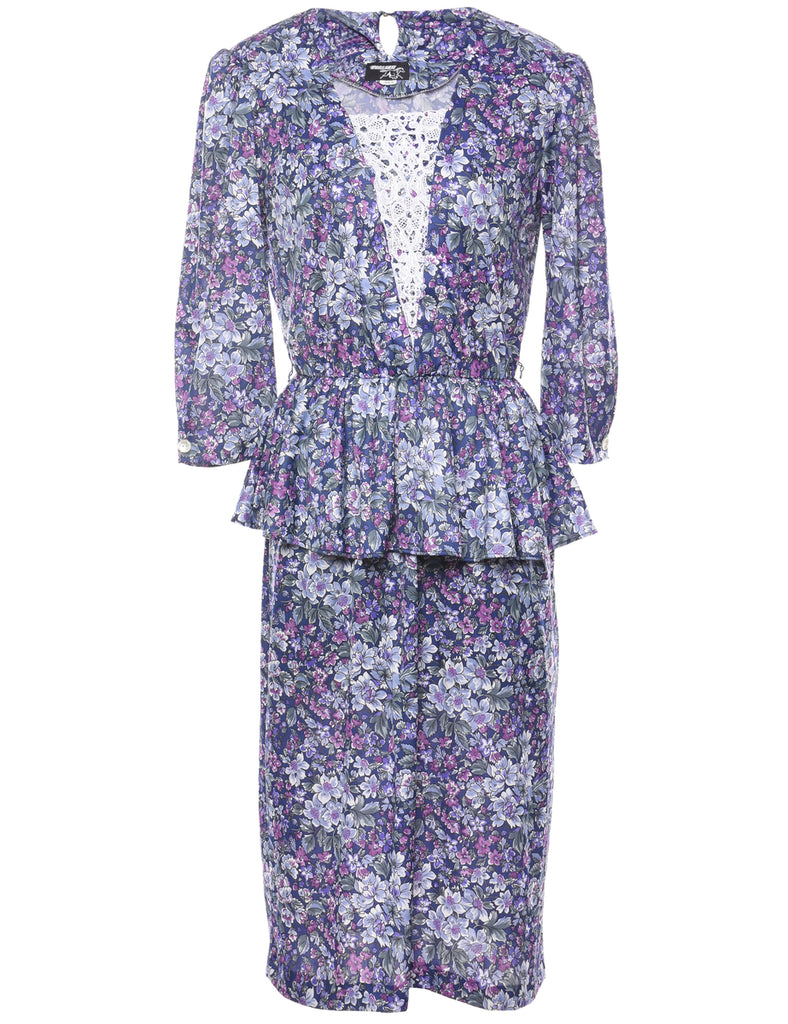 Floral Print Dress - M