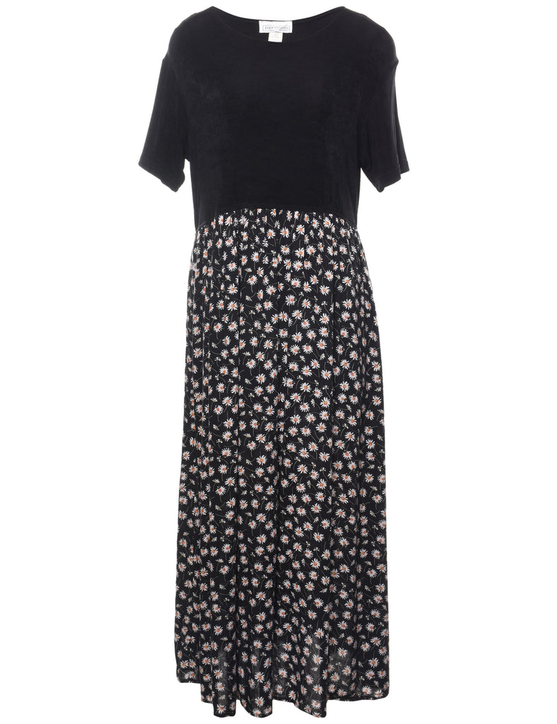 Floral Print Dress - L