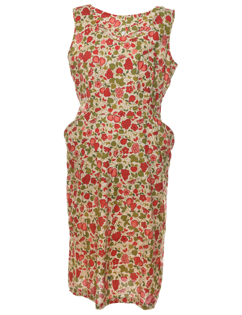 Floral Print Dress - M
