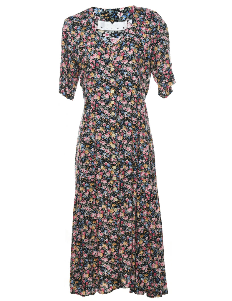 Floral Print Dress - M