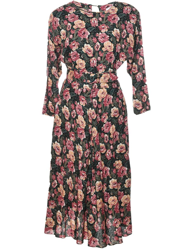 Floral Print Dress - XL