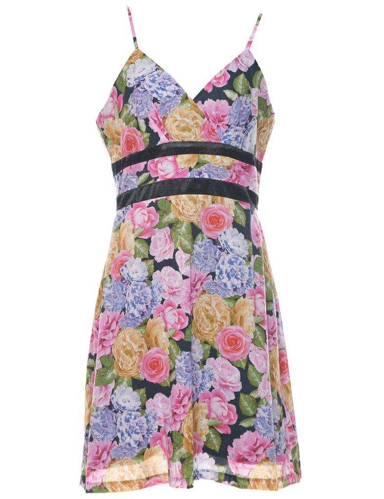 Floral Print Dress - L