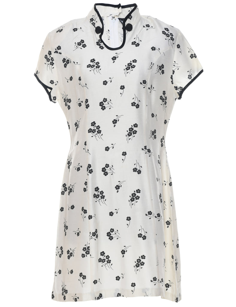 Floral Print Dress - L