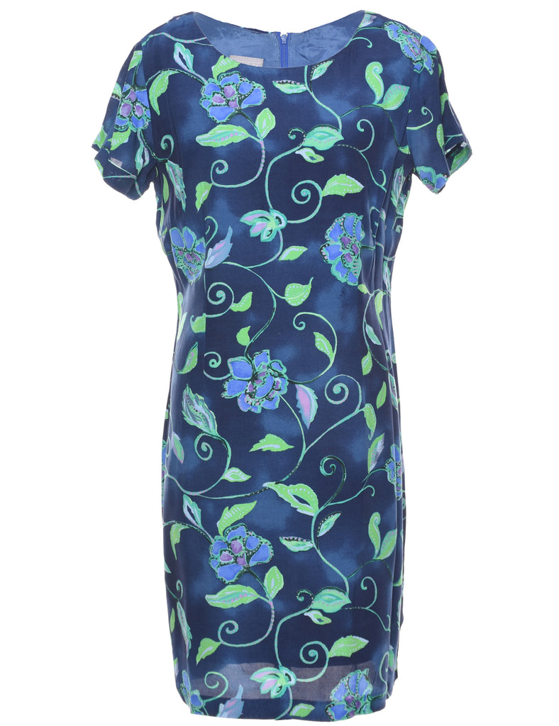 Floral Print Dress - L