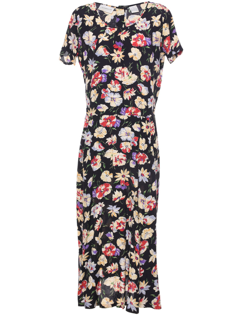 Floral Print Dress - L