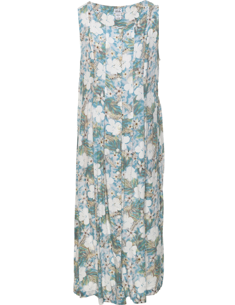 Floral Print Dress - L