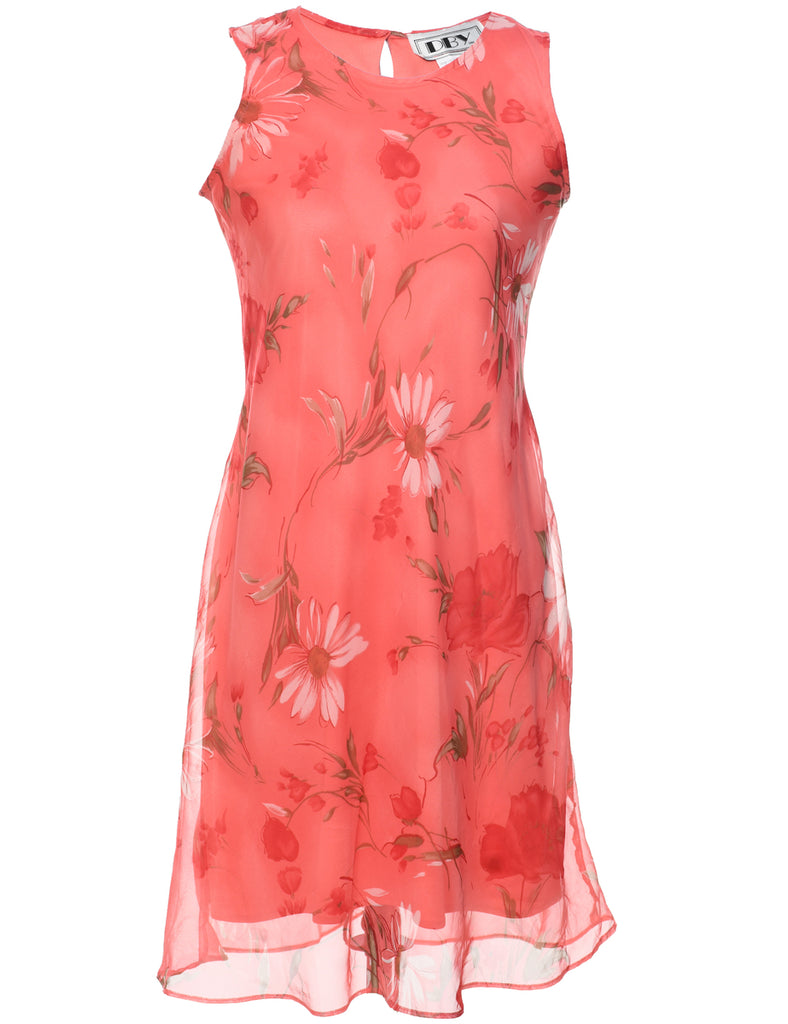 Floral Print Dress - M