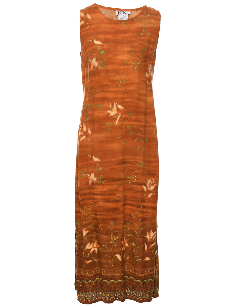Floral Print Dress - M