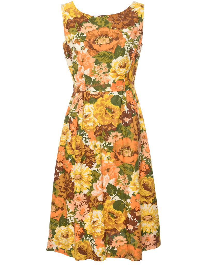 Floral Print Dress - M