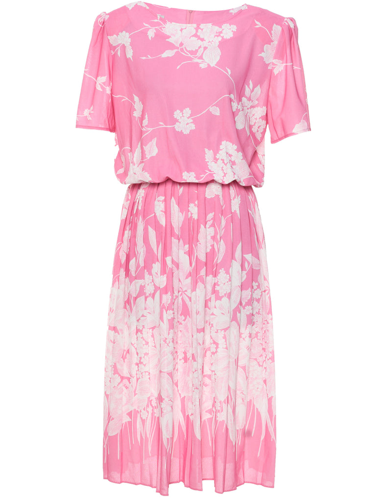 Floral Print Dress - L