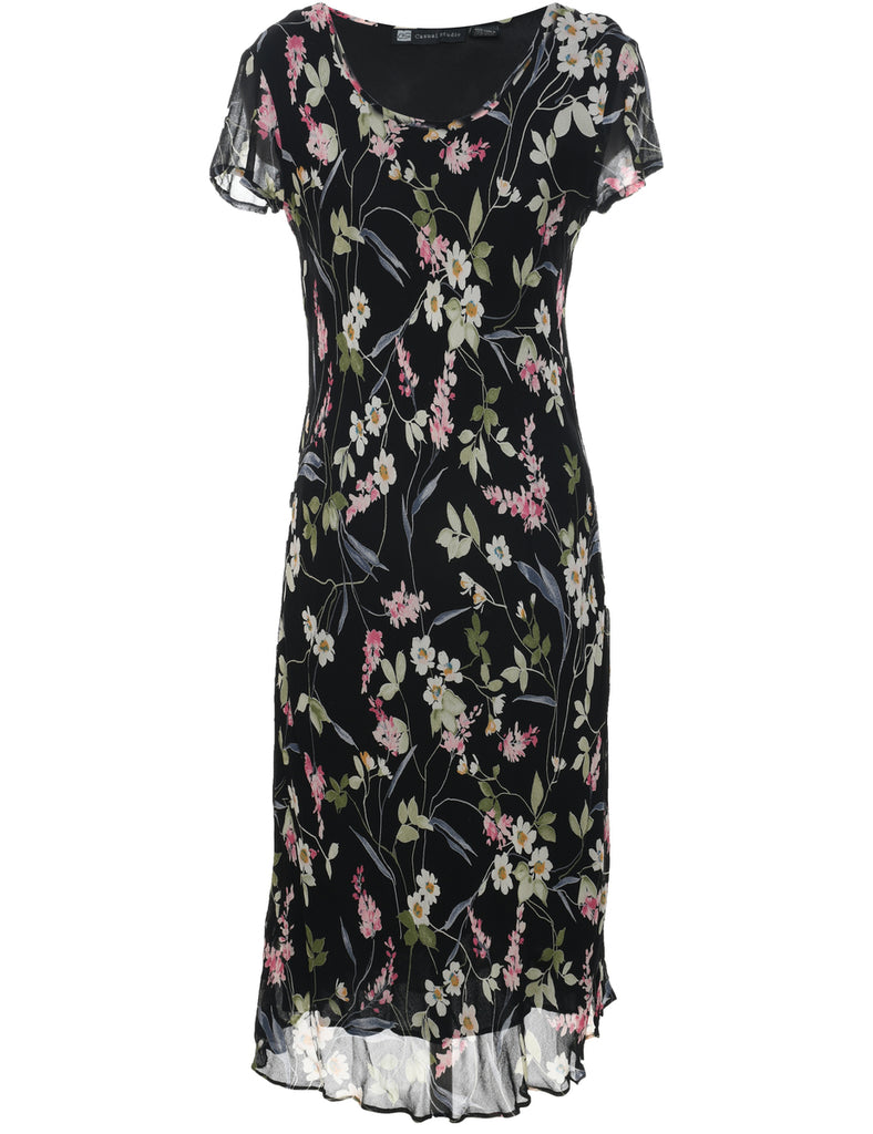 Floral Print Dress - M