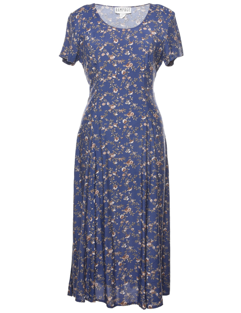 Floral Print Dress - L