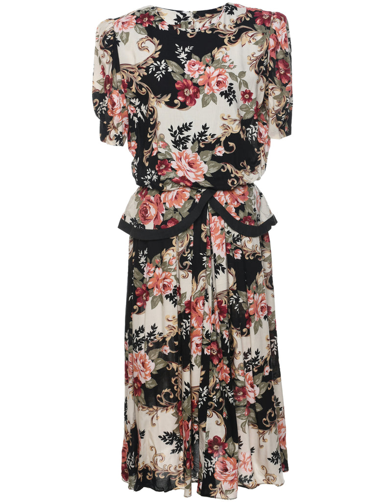 Floral Print Dress - XL