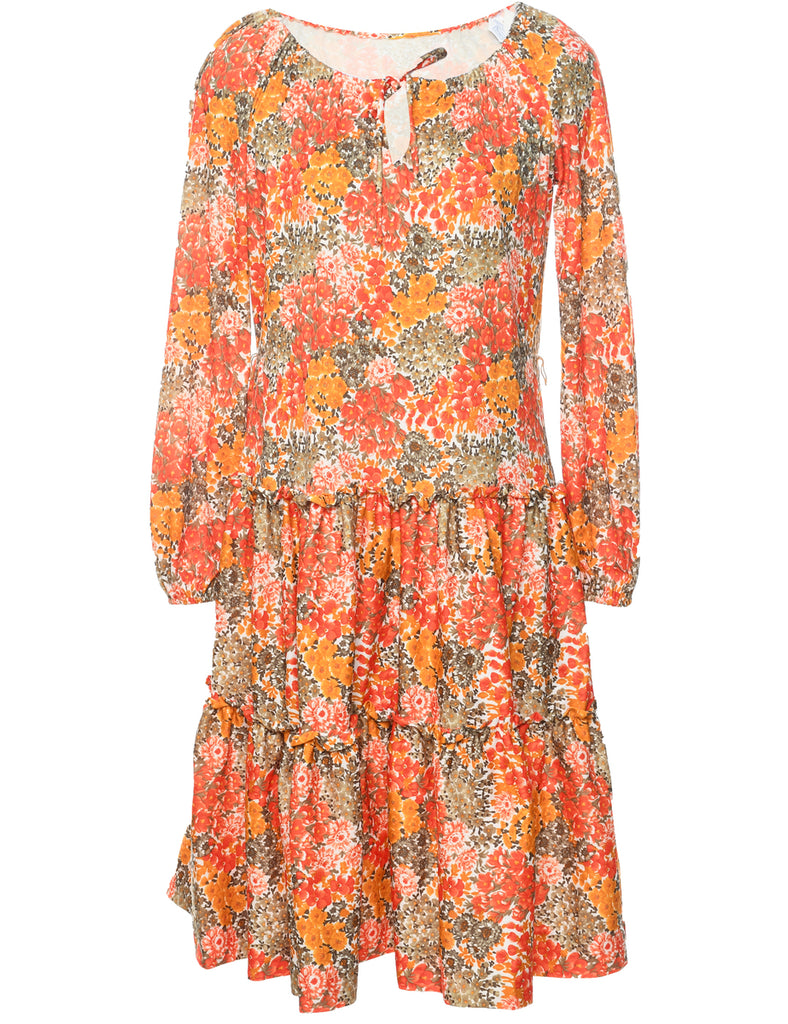 Floral Print Dress - M