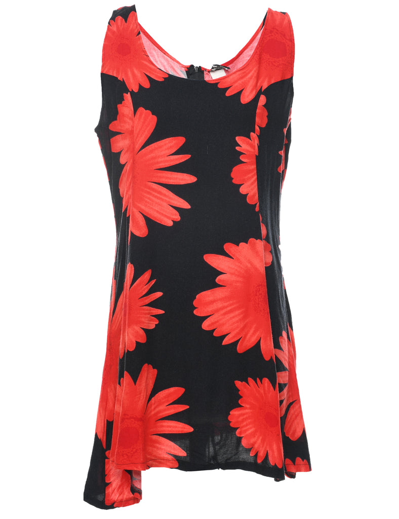 Floral Print Dress - L