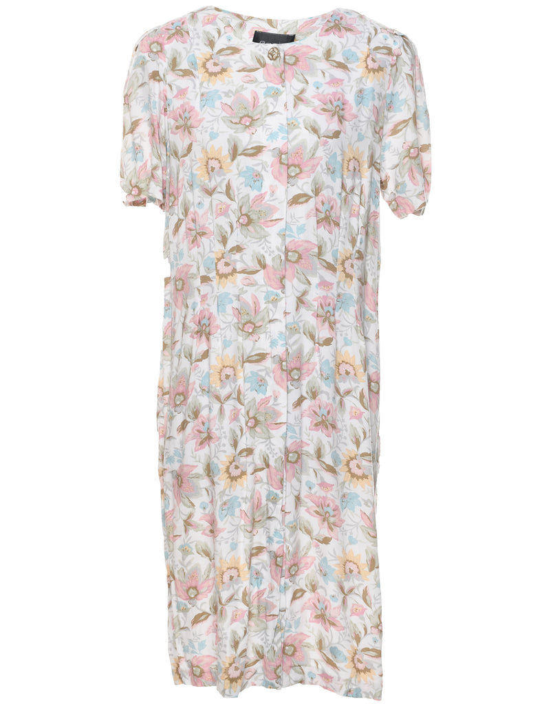 Floral Print Dress - M
