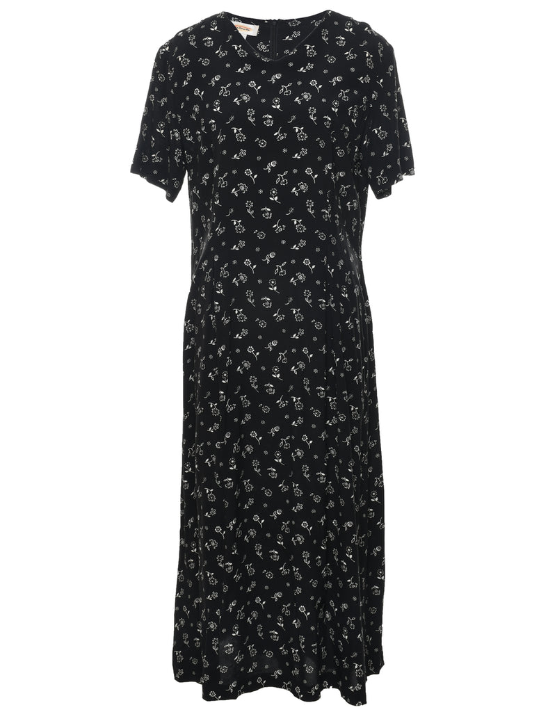 Floral Print Dress - L