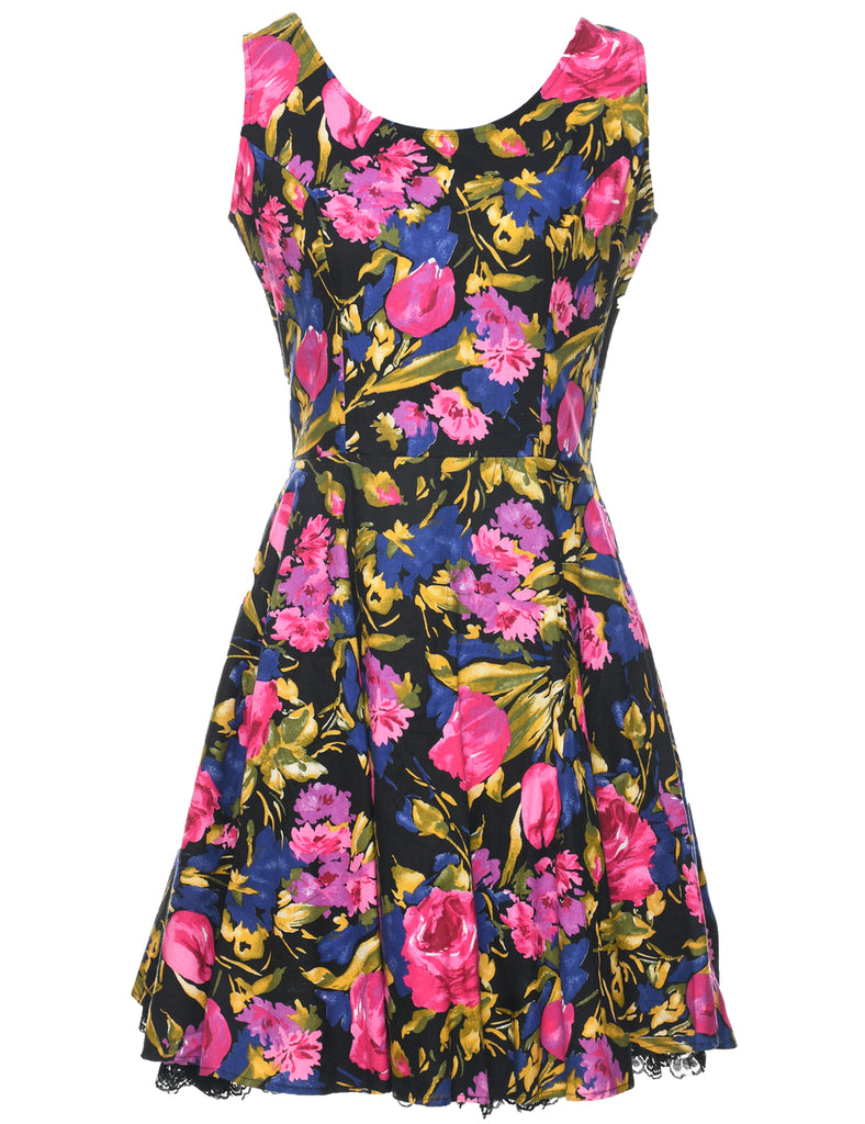 Floral Print Dress - M