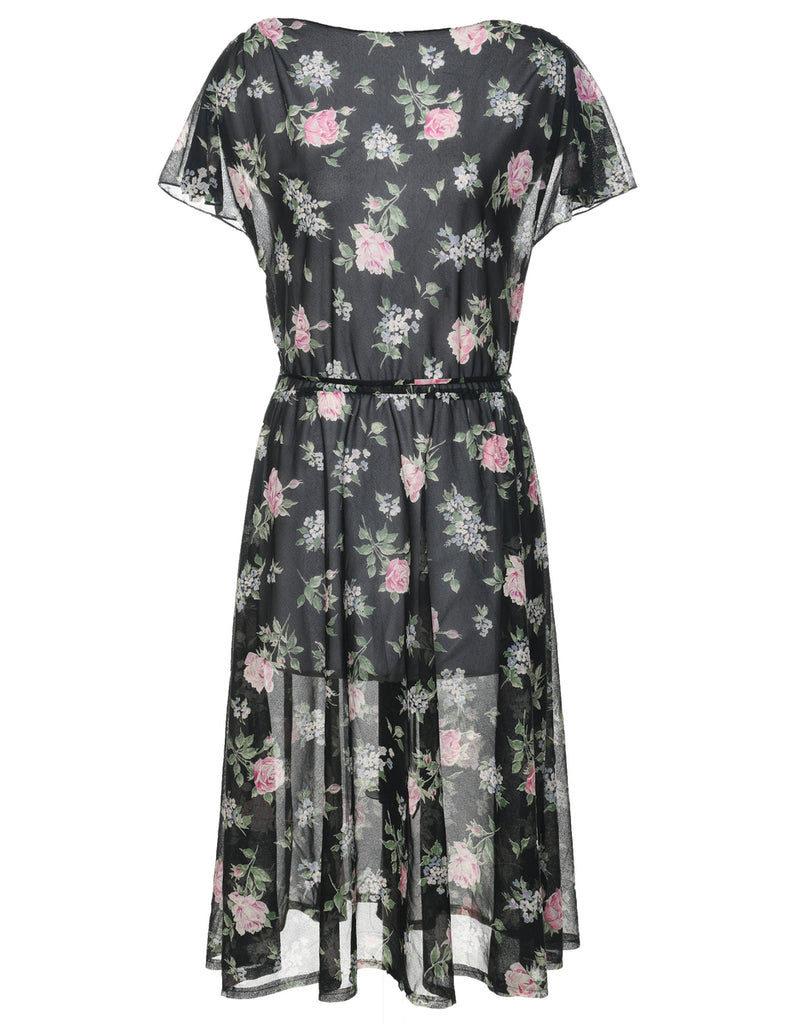 Floral Print Dress - M