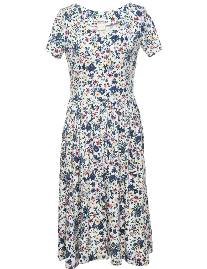 Floral Print Dress - M