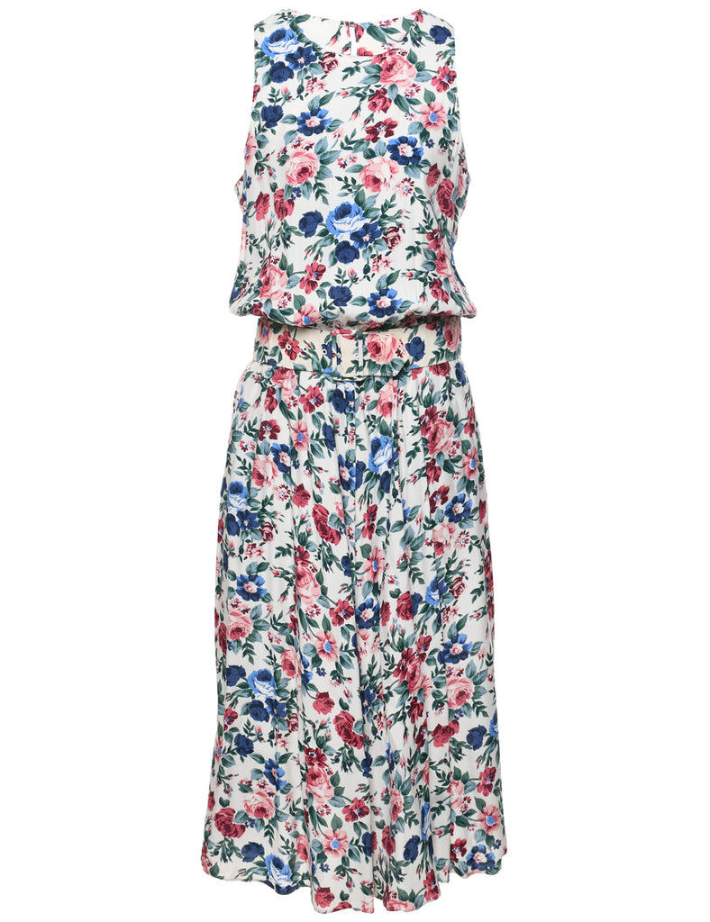 Floral Print Dress - M