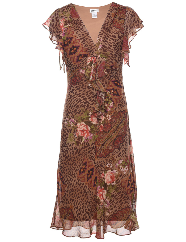 Floral Print Dress - M