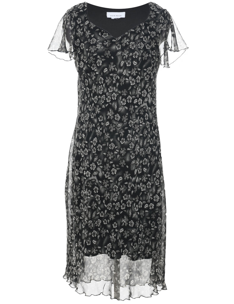 Floral Print Dress - M
