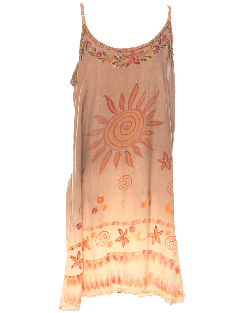 Floral Print Dress - L