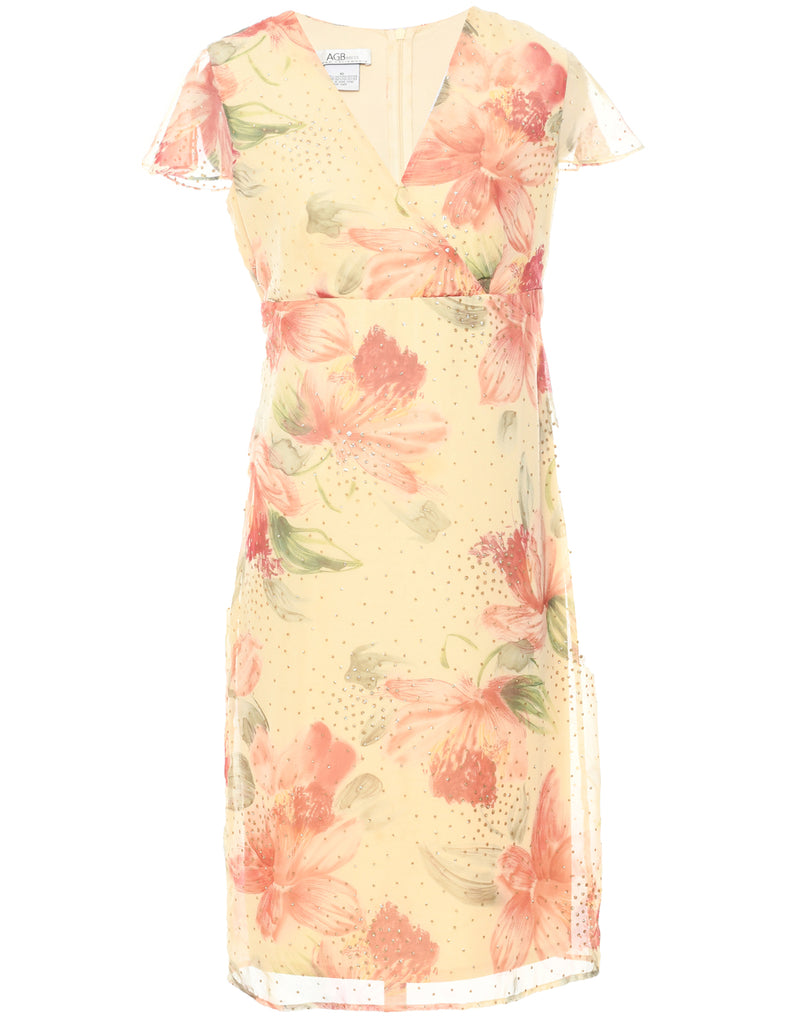 Floral Print Dress - M