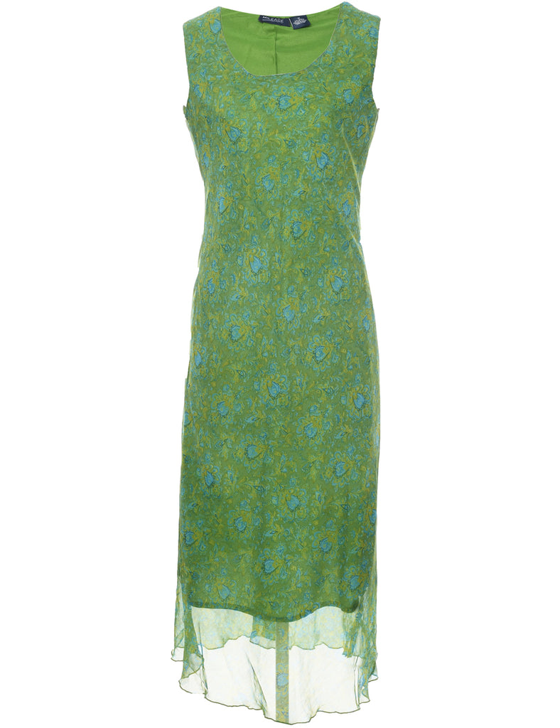 Floral Print Dress - L
