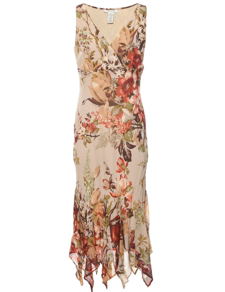 Floral Print Dress - M