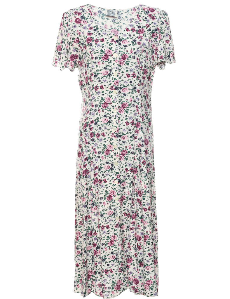 Floral Print Dress - M