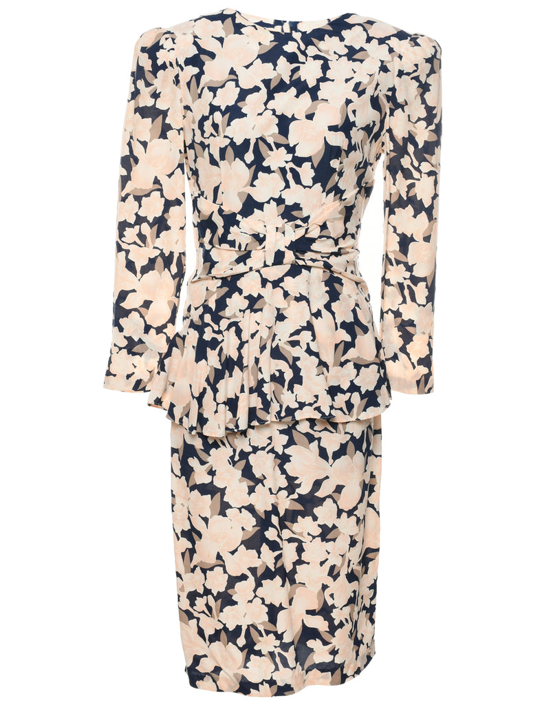 Floral Print Dress - M