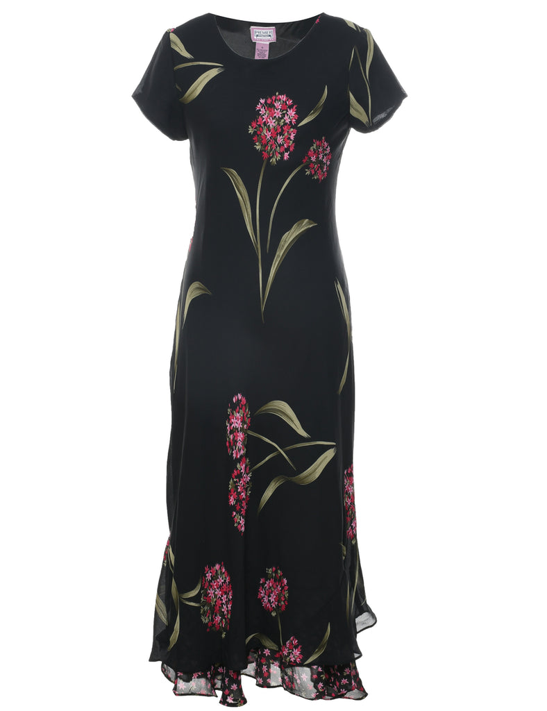 Floral Print Dress - M