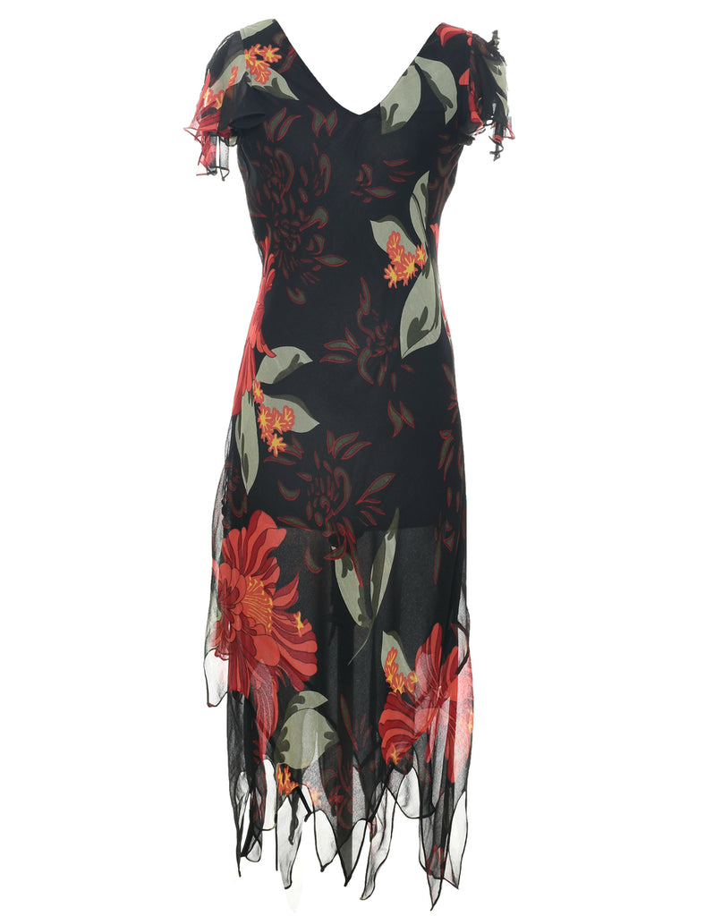 Floral Print Dress - M