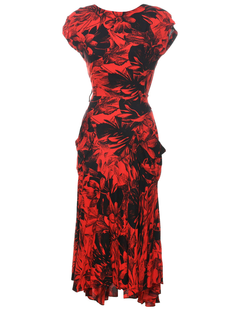 Floral Print Dress - M
