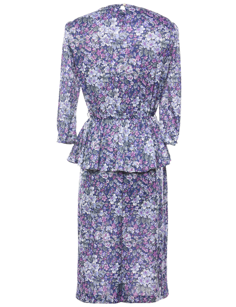Floral Print Dress - M