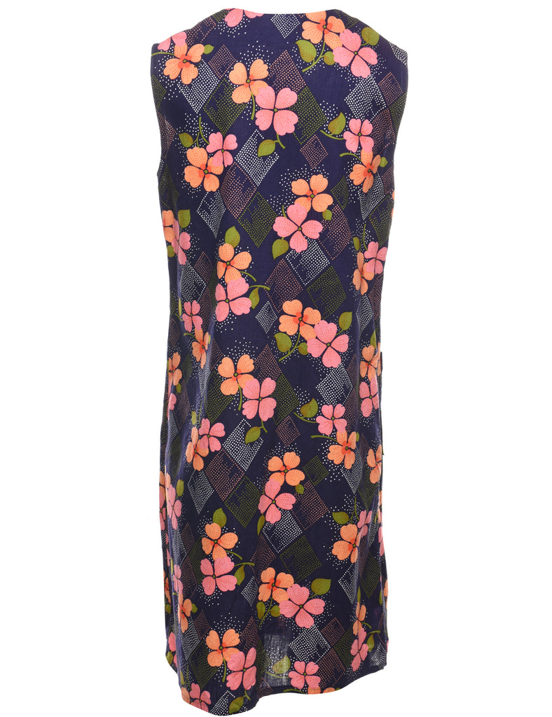 Floral Print Dress - L