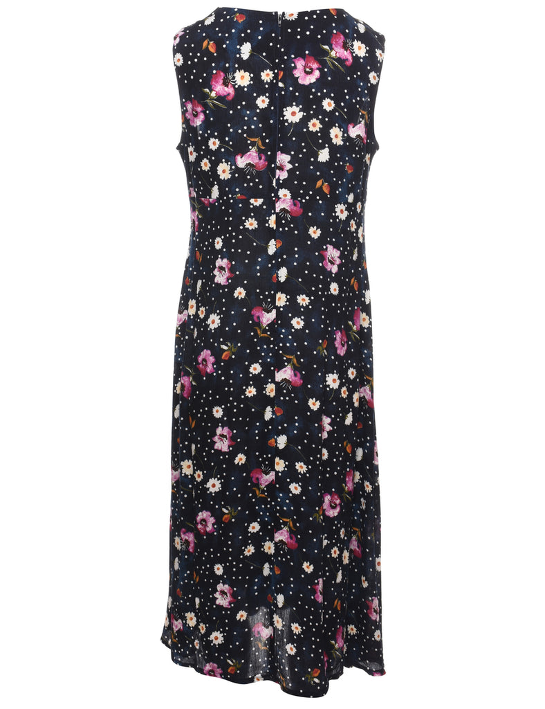 Floral Print Dress - L