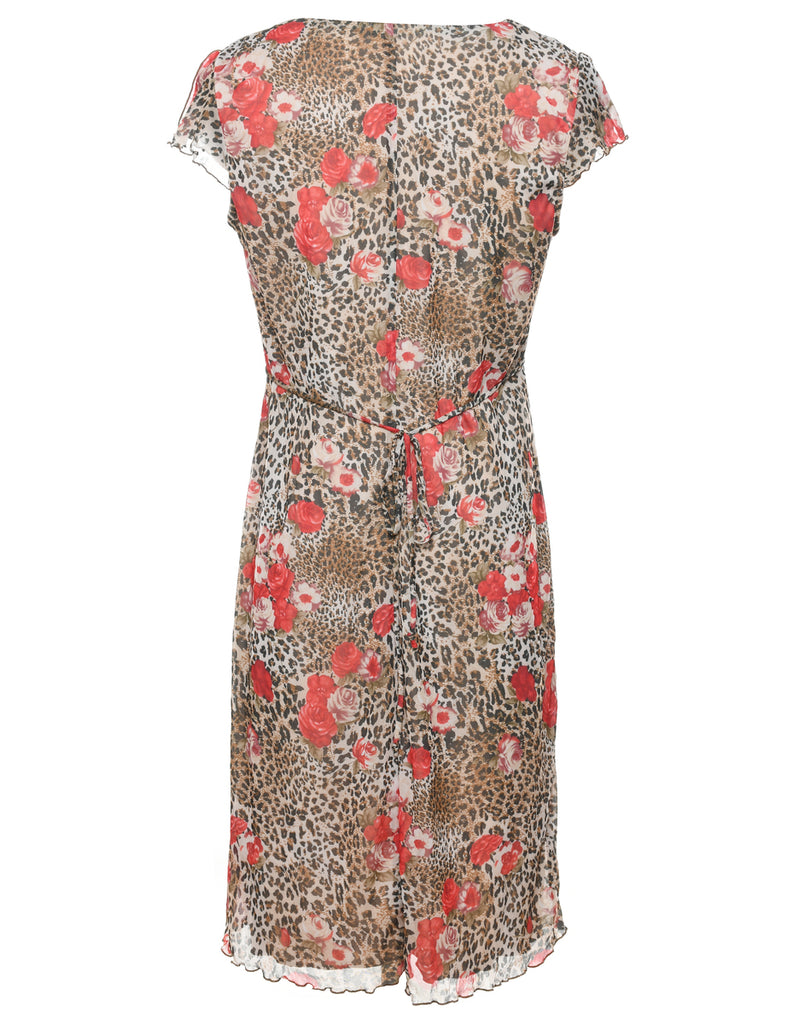 Floral Print Dress - M