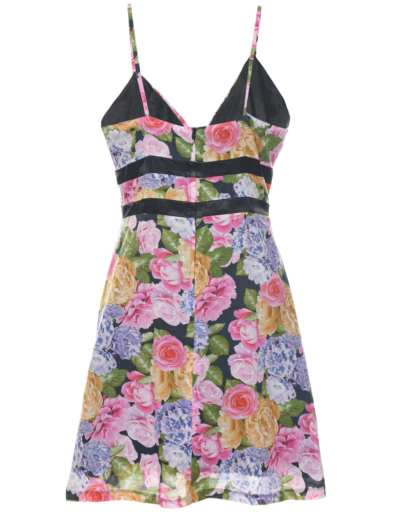 Floral Print Dress - L